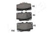 ASHIKA 50-02-256 Brake Pad Set, disc brake